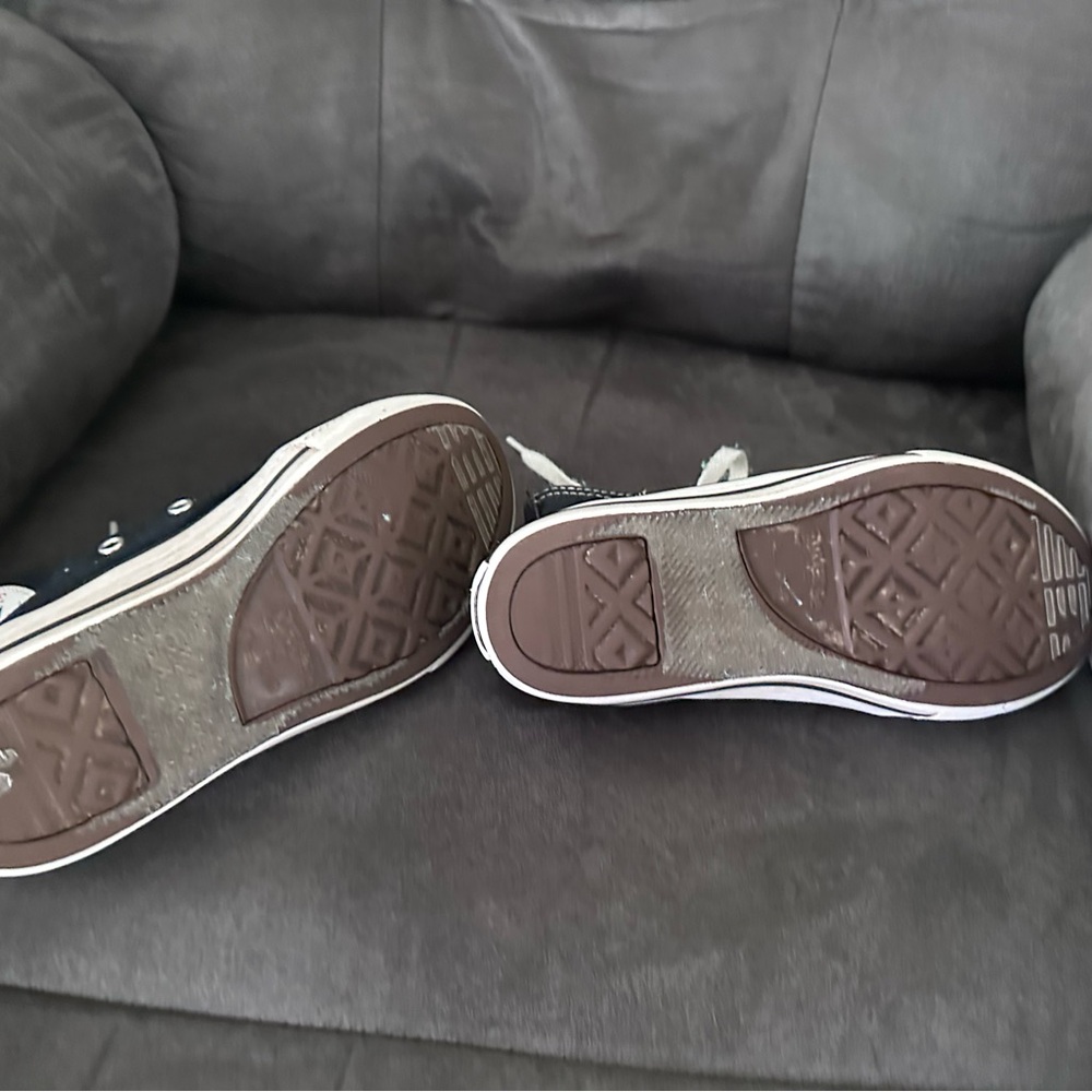 Converse Allstars Chuck Taylor Black Hi Tops kids 2.5 youth - Picture 4 of 5